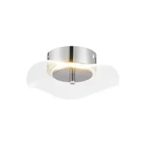 Amsterdam Wall Lamp, 6W LED, 4000K, 460lm, Polished Chrome