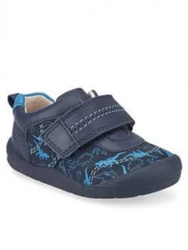 Start-Rite Boys Footprint Dino Shoes - Navy