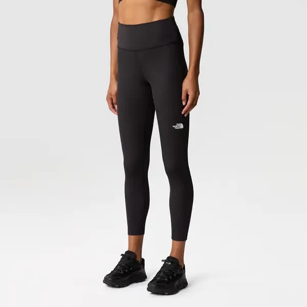 Flex 8" Running Sports Leggings with Logo Print and High Waist