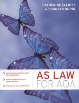 As Law for Aqa by Catherine Elliott Paperback
