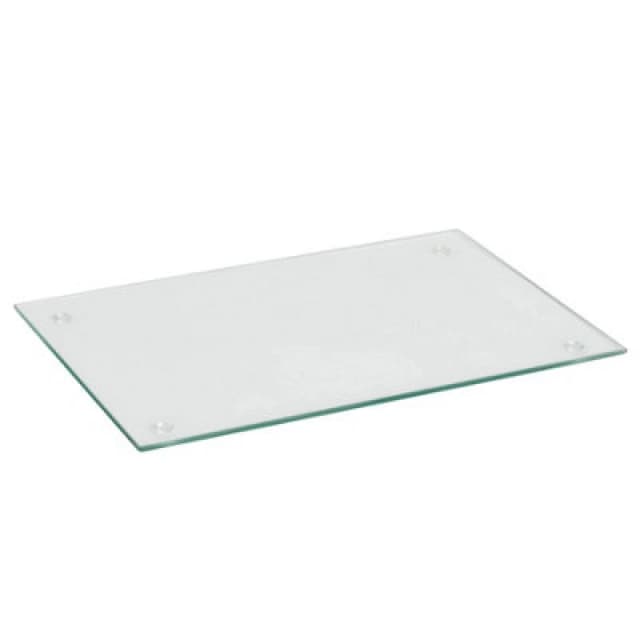 Harbour Housewares Glass Chopping Board - 50 X 40Cm Clear Kitchen Dining Place Mats Cutting Mat Worktop Saver Cooking & Food Prep