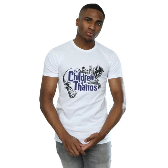 Marvel Marvel Men Avengers Infinity War Children Of Thanos T-Shirt in White Size: Small White S Male 5057736668979