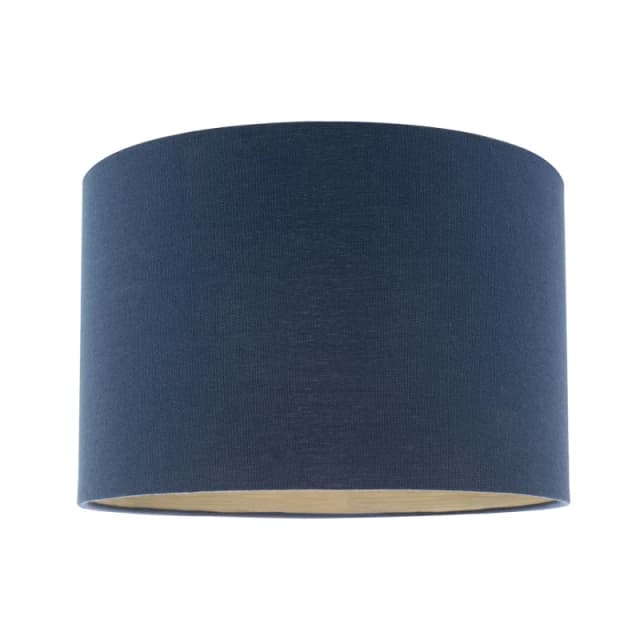 Happy Homewares Textured Linen Fabric Lamp Shade with Quality Brushed Resin Inner in Midnight Size: 12" Midnight Unisex 12"