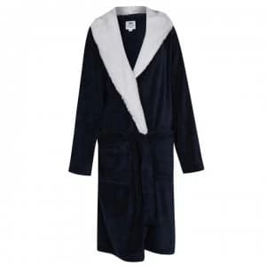 Chelsea Peers Fluffy Robe - Navy