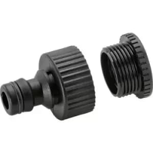 Kaercher 2.645-006.0 Plastic Tap connector Hose connector, 24.2mm (3/4) IT, 18.7mm (1/2) IT Set