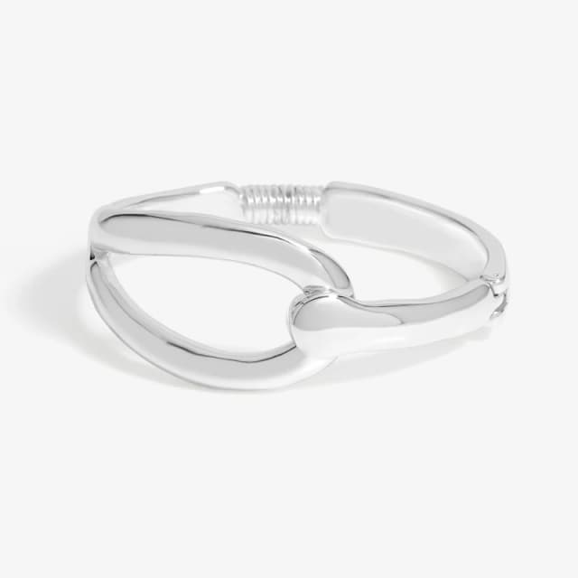 Jon Richard Silver Plated Open Link Cuff Bangle Jewellery Sets One Size Silver 72271211000