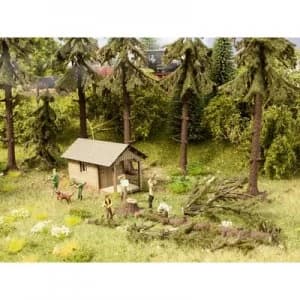 NOCH 0012046 H0 Forest Work Laser-cut, Painted