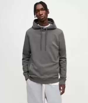 AllSaints Mens Raven Pullover Hoodie, Sacremento Green, Size: M