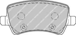 Ferodo FDB1918 Brake Pad Set Rear Axle Premier Car