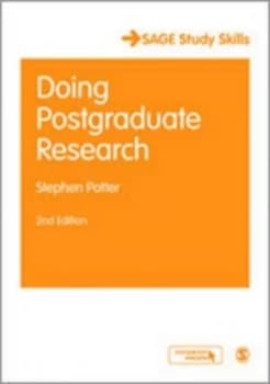 Doing Postgraduate Research by Stephen Potter Paperback