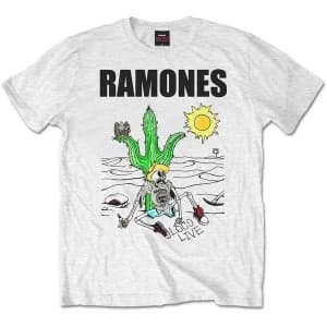 Ramones - Loco Live Unisex Large T-Shirt - White