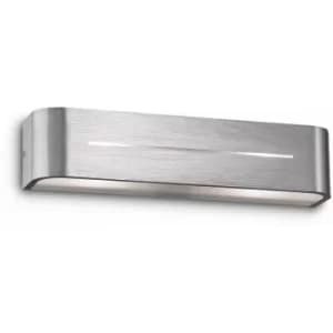 Aluminum wall light POSTA 2 bulbs