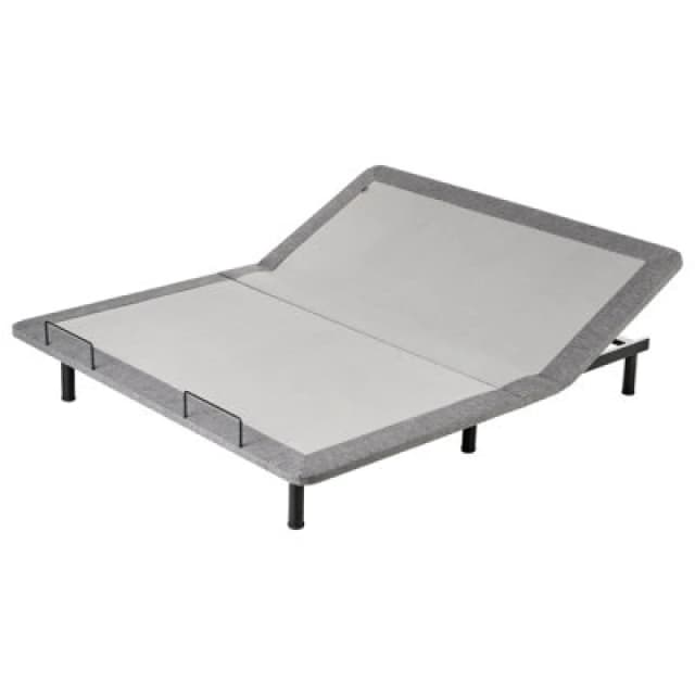 Beliani Electric Adjustable Bed Base Brunoy 180 X 200 Cm (Eu Super King) Grey
