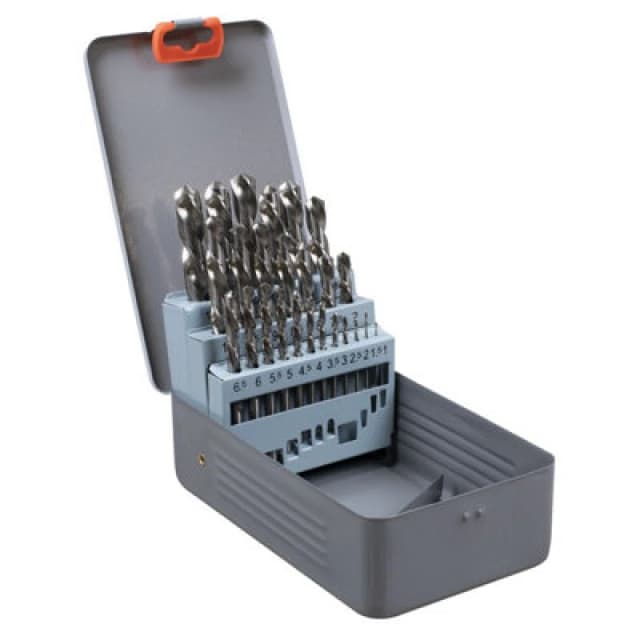 Sealey 25 Piece Left Hand Spiral HSS Drill Bit Set