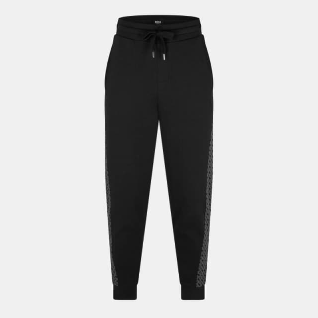 Boss Mens BW LukeMono Closed Hem Fleece Jogger Bottoms Black 001 male M