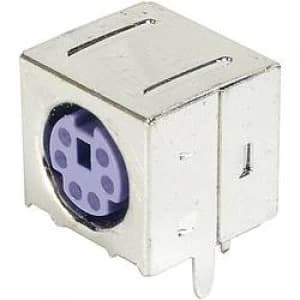 ASSMANN WSW A DIO FS06PURPLE Mini DIN panel mounted Socket Shielded shielded Number of pins 6