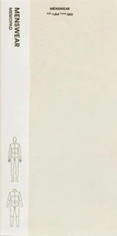 Fashionary Menswear Memopad Paperback / softback