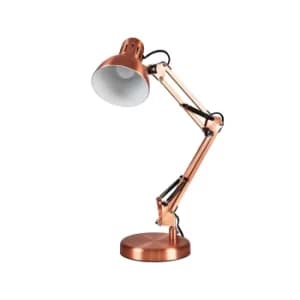 Monda Brushed Copper Adjustable Table Lamp