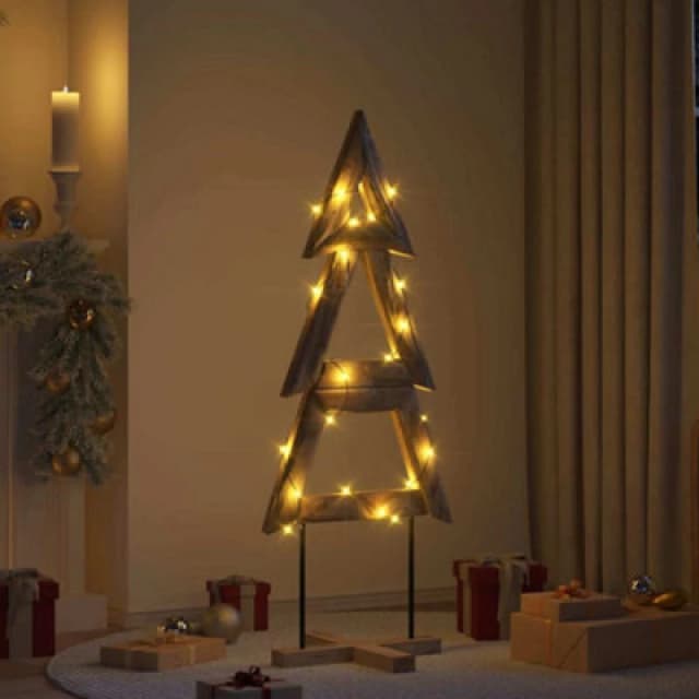 Vidaxl Christmas Tree With Stand Brown 150 Cm Solid Teak Wood