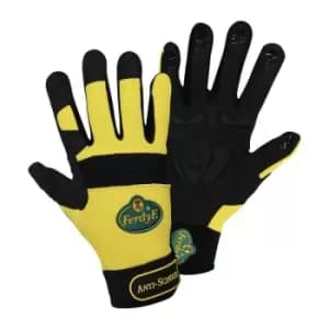 Fahrradhandschuh Gr.XL schwarz/gelb EN 388 PSA II LEIPOLD+DOHLE