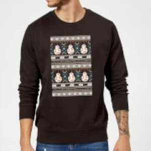 Star Wars BB-8 Pattern Christmas Sweatshirt - Black