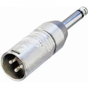 Neutrik NA2MP XLR adapter XLR plug - Jack plug 6.35mm Mono