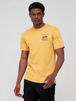 Vans Transfixed Short Sleeve T-Shirt - Beige, Beige, Size S, Men