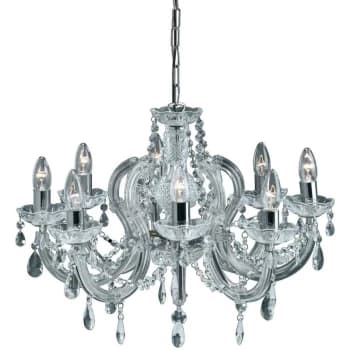Searchlight Lighting - Searchlight Marie Therese - 8 Light Crystal Chandelier Chrome Finish, E14