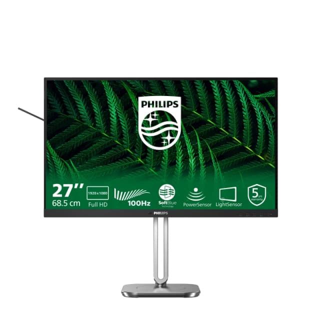 Philips 5000 series 27B2G5200/00 computer monitor 68.6cm (27") 1920 x 1080 pixels Full HD LCD Anthracite 27B2G5200/00