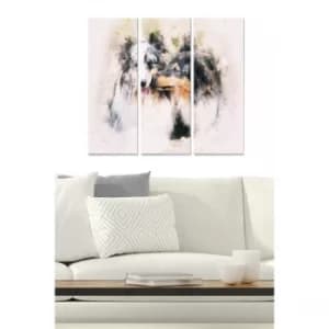 MDF2687880 Multicolor Decorative MDF Painting (3 Pieces)