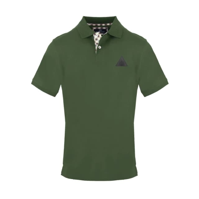 Aquascutum Mens Polo Short Sleeve Polo Shirt Short Sleeve Polos Small Green 54102115350