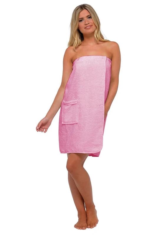 Sock Snob Ladies Towelling Wrap - S/M / Pink