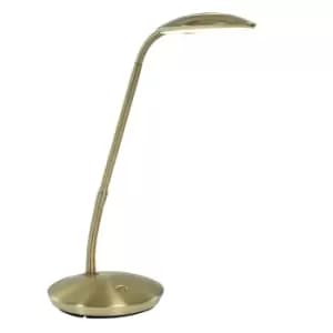 Zenith LED Desk Task Lamp Brass Brushed, Plastic Matt