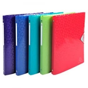 Exacompta Ring Binder 51420E Polypropylene A4 4 ring 15mm Assorted Pack of 20