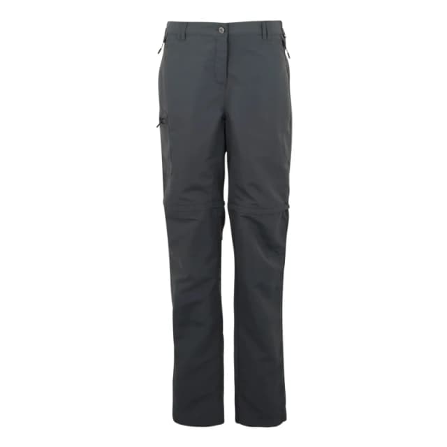 Womens waterproof zip-off trousers Regatta Chaska III Gris Female 44