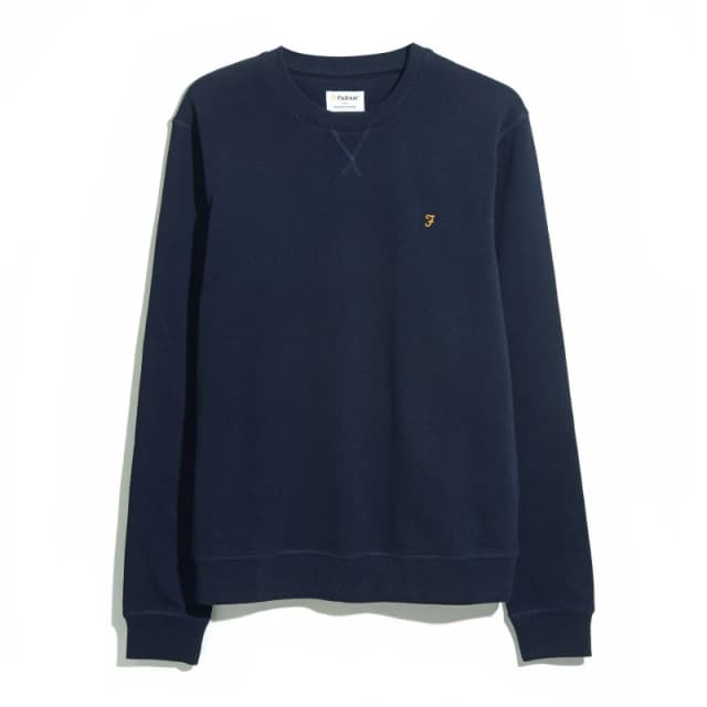 Farah Tim Crew Sweatshirt True Navy 412 male Small