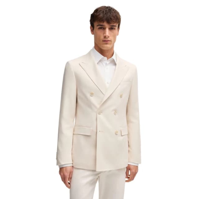 Boss L-Heston-DB-242 Blazer White male 42R