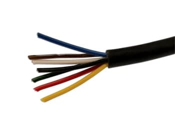 Black 7 Core Trailer Cable 5.75 Amp 30m Connect 30092