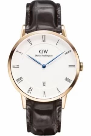 Mens Daniel Wellington Dapper 38mm York Rose Watch DW00100085