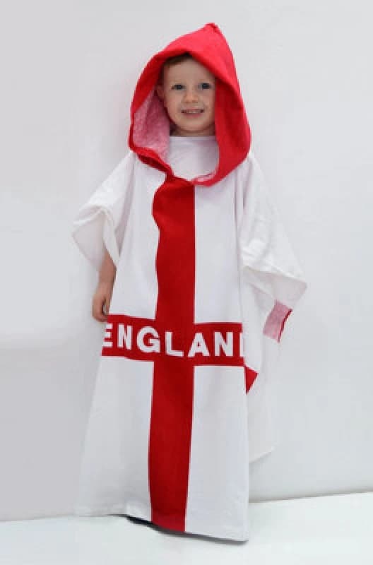 Rapport Home England Hooded Beach Towel (White)
