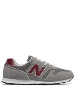 New Balance 373 - Grey/Burgundy, Grey/Burgundy, Size 12, Men