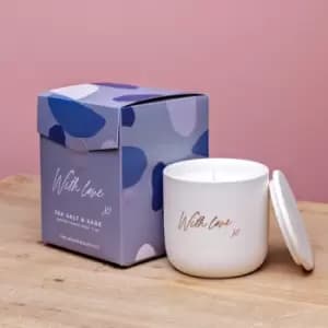 With Love 200g Candle Sea Salt & Sage