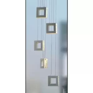 Netlighting Lauri Modern 5 Light Integrated LED Pendant Ceiling Light