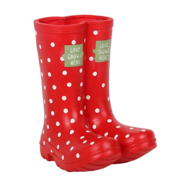 Something Different Red Welly Boot Planter Red One Size