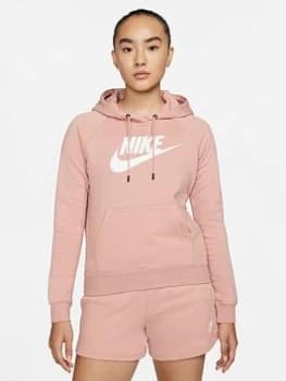Nike NSW Essential Pullover Hoodie - Pink Size M Women