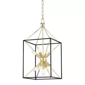Glendale 9 Light Pendant Brass, Metal