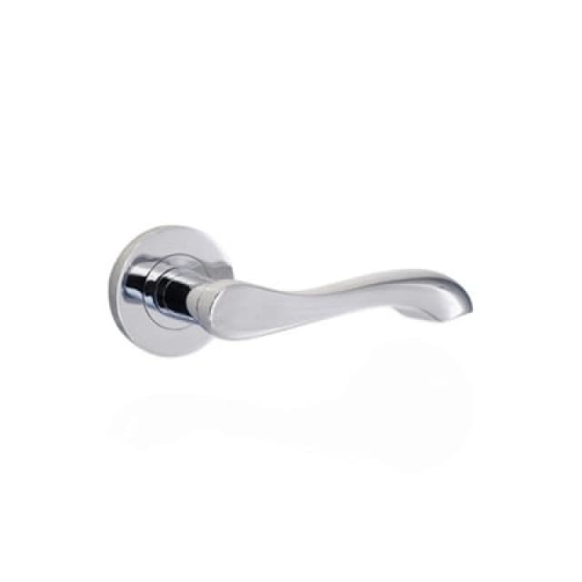 Spira Brass Camila Lever Door Handle Polished Chrome