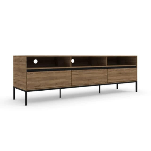 Dorel Bari Lowboard With 3 Drawers In Oak Look