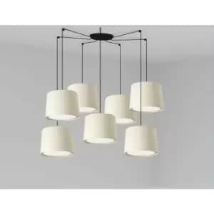 Faro Conga White Pendant Suspension Pendant Lamp 7 Light