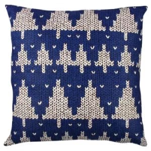 A11872 Multicolor Cushion Christmas Tree Blue